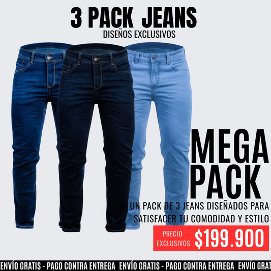 PACK X3 JEANS DSL PREMIUM